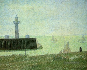 Georges Seurat Werke - Ende des Stegs honfleur 1886